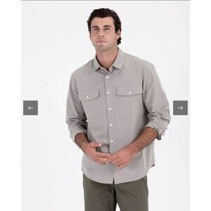 Tenore Men’s Utility Shirt Long Sleeve in Vetiver XL